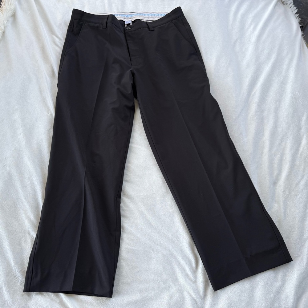 FJ Men's Black Chinos 35x30 stretchy material standard fit